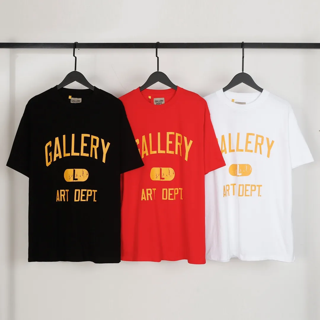 GALLERY.DEPT Summer new short-sleeved style No.: D3140#P106 Color: Black Red White Size: S M L XL